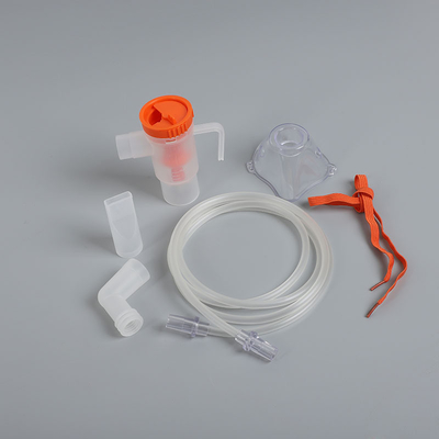 Vernevelaarmaskers met 6 ml vernevelaarmasker Mondstuk Elastische band en slang voor iedereen